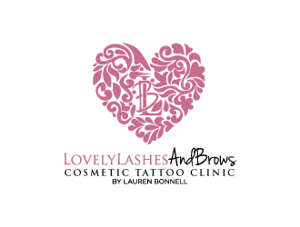 Lovely Lashes and Brows by Lauren Bonnell logo design by torresace