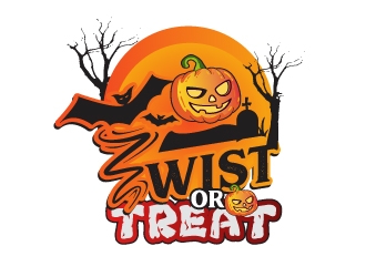 Twist or Treat (logo name) Twisted Cycle (Company Name)  logo design by lbdesigns