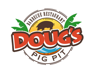 Doug’s Pig Pit logo design by kunejo