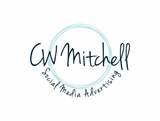 CW Mitchell - Social Media Advertising  logo design by goblin