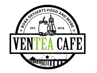 Ventea Cafe logo design by shere