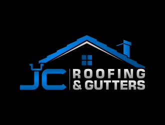 JC Roofing & Gutters logo design by pakNton