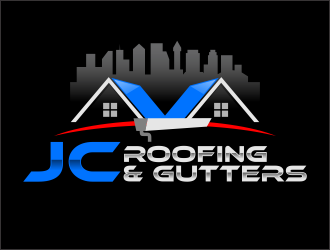 JC Roofing & Gutters logo design by ingepro