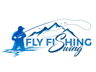 Fly Fishing Swing logo design by DreamLogoDesign