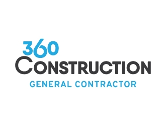 360 CONSTRUCTION logo design by JudynGraff