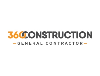 360 CONSTRUCTION logo design by JudynGraff