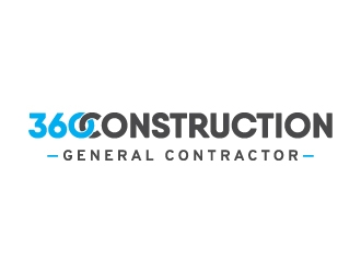 360 CONSTRUCTION logo design by JudynGraff