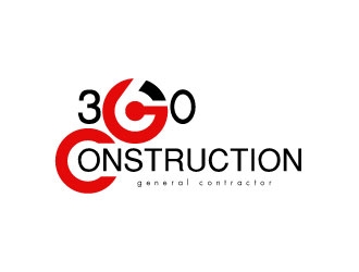 360 CONSTRUCTION logo design by sanworks