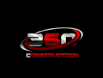 360 CONSTRUCTION logo design by samuraiXcreations