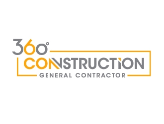 360 CONSTRUCTION logo design by ORPiXELSTUDIOS