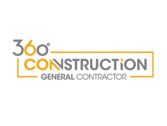 360 CONSTRUCTION logo design by ORPiXELSTUDIOS