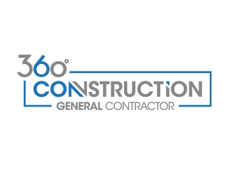 360 CONSTRUCTION logo design by ORPiXELSTUDIOS