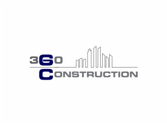 360 CONSTRUCTION logo design by mutafailan