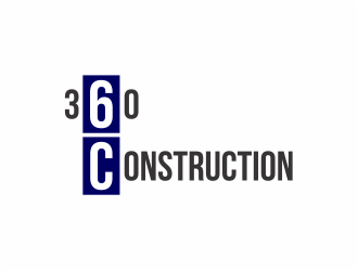 360 CONSTRUCTION logo design by mutafailan