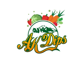 AK Dips logo design by naldart