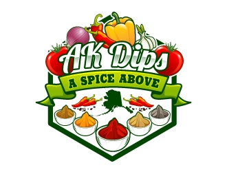AK Dips logo design by Aelius