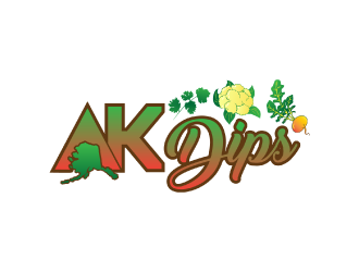AK Dips logo design by nona