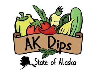 AK Dips logo design by JudynGraff