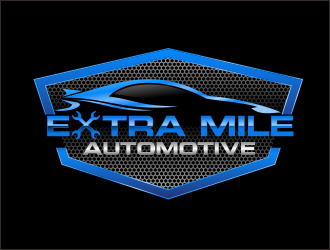 Extra Mile Automotive logo design by bosbejo