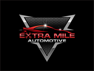 Extra Mile Automotive logo design by bosbejo