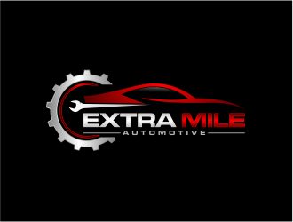 Extra Mile Automotive logo design by evdesign