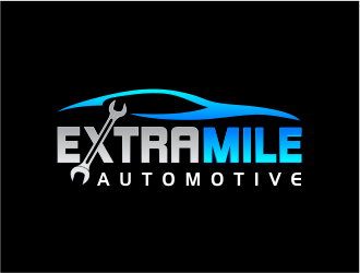 Extra Mile Automotive logo design by up2date