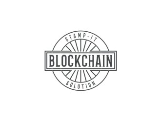 Stamp-IT (ideally)or Stamp-IT Blockchain Solution logo design by bricton