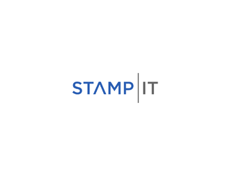 Stamp-IT (ideally)or Stamp-IT Blockchain Solution logo design by johana
