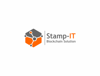 Stamp-IT (ideally)or Stamp-IT Blockchain Solution logo design by goblin