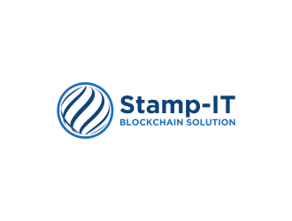 Stamp-IT (ideally)or Stamp-IT Blockchain Solution logo design by RIANW