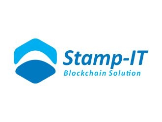 Stamp-IT (ideally)or Stamp-IT Blockchain Solution logo design by AisRafa