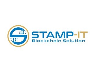 Stamp-IT (ideally)or Stamp-IT Blockchain Solution logo design by AisRafa