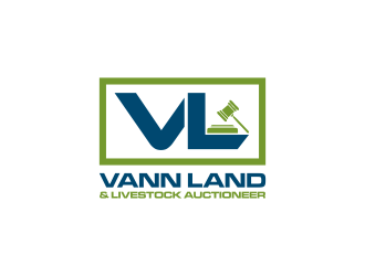 Vann Land & Livestock Auctioneer logo design by RIANW