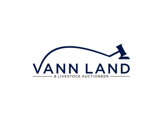 Vann Land & Livestock Auctioneer logo design by Zhafir