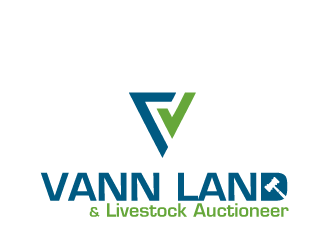 Vann Land & Livestock Auctioneer logo design by tec343