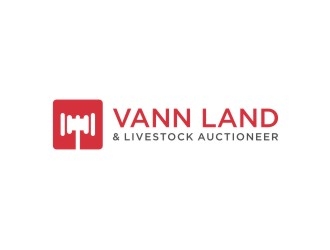 Vann Land & Livestock Auctioneer logo design by larasati