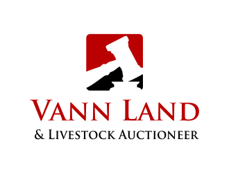 Vann Land & Livestock Auctioneer logo design by Girly