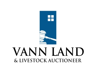Vann Land & Livestock Auctioneer logo design by cikiyunn