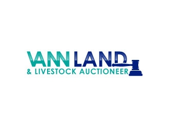 Vann Land & Livestock Auctioneer logo design by uttam