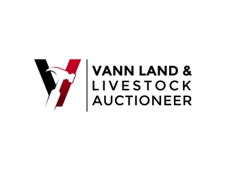Vann Land &amp; Livestock Auctioneer logo design by naldart