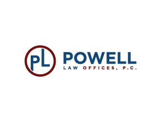 Powell Law Offices, P.C. logo design by maserik