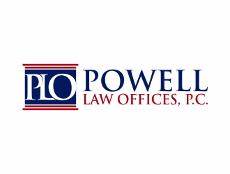 Powell Law Offices, P.C. logo design by iltizam