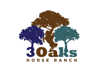 3 Oaks Horse Ranch logo design by yurie