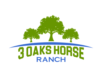 3 Oaks Horse Ranch logo design by cintoko