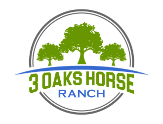 3 Oaks Horse Ranch logo design by cintoko