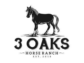 3 Oaks Horse Ranch logo design by Eko_Kurniawan