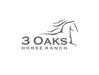 3 Oaks Horse Ranch logo design by R-art