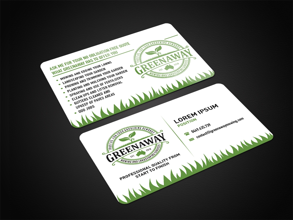 Greenaway - Mowing and Landscaping Services  logo design by mattlyn