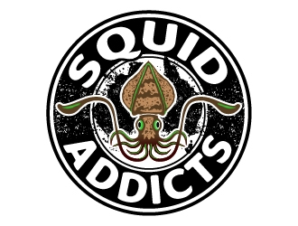 Squid Addicts logo design by josephope