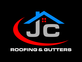 JC Roofing & Gutters logo design by FriZign